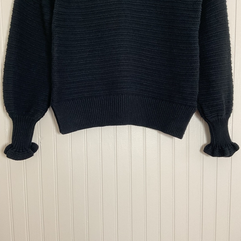 Madewell Ruffle-Neck Pullover Sweater - Picture 4 of 6